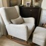 Harper Wingback Rocking Chair & Foot Stool Image 2