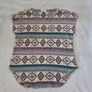 Ginger G Vintage Style Boho Southwestern Geometric Cap-Sleeve Tunic Top Image 2