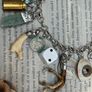 1 Goblins Whimsical Trinkets Bone and Tooth Soldered Charm Bracelet Charivari Wearable Art Weird Oddity Image 5