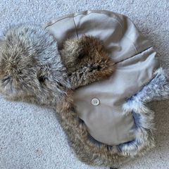 Real fur aviaton/trapper hat