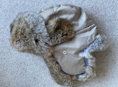Real fur aviaton/trapper hat