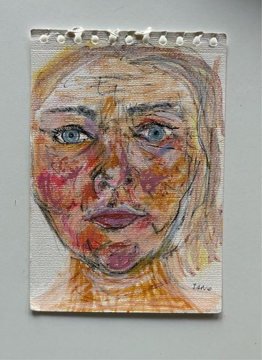 Original Art Original Drawing Portrait Irish Art