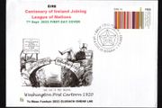 2023 Ireland Centenary of Ireland Joining League of Nations Commemorative Stamp PaddyAchill First Day Cover (FDC)