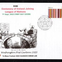 2023 Ireland Centenary of Ireland Joining League of Nations Commemorative Stamp PaddyAchill First Day Cover (FDC)