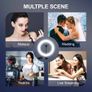 29412 10" LED Selfie Ring Light Dimmable Lighting Kit Phone Stand Image 6