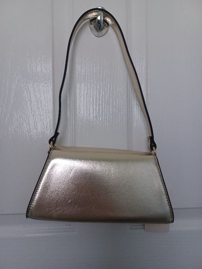 New Gold Metallic Shoulder Bag