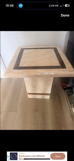 Marble coffee table