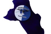 Handmade Glass County Clock - Monaghan