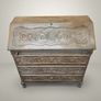 Charming Hand Painted & Distressed Ladies Writing Desk Image 2