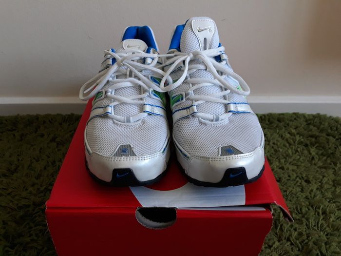 Nike Shox Size UK-6/EUR-40 318434-115 White/Poison Green/Royal Blue-2007