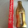 Coca Cola 1950's Gold Metal Thermometer with box Image 4