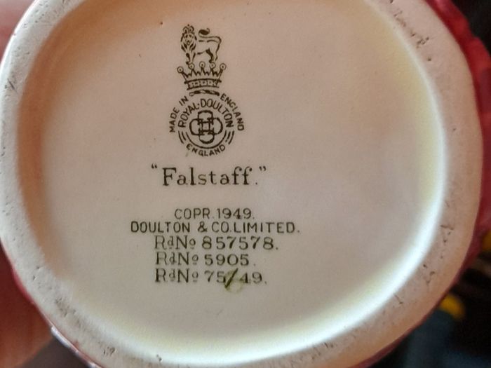 Royal Doulton  " Falstaff" jug