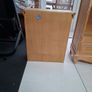 Limed oak shelves and matching wall cabinet / unit Image 4