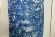 "Echoes of the deep" abstract painting