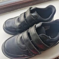 2 pairs of Boys black school shoes size 12