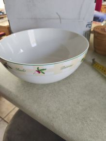 CERMIC SALAD BOWL Sucre-Sale GUY DEGRENNE Porcelaine special lave vaisselle