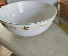 CERMIC SALAD BOWL Sucre-Sale GUY DEGRENNE Porcelaine special lave vaisselle