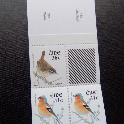 Ireland 2002.Definitive Stamps in Booklet.Containing Scarce 36c Wren stamp.MNH.