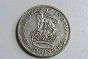George the Fifth silver shilling