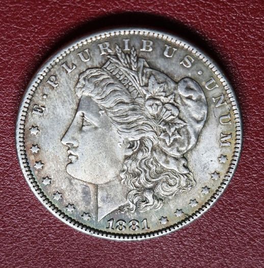 USA 1881 O New Orleans Morgan One Silver Dollar Coin in excellent condition