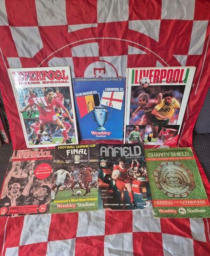 Liverpool FC Memorabilia Job Lot - 1990/91 Season Review hardback, 1993 Hardback & Cup Final Programmes