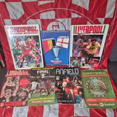 Liverpool FC Memorabilia Job Lot - 1990/91 Season Review hardback, 1993 Hardback & Cup Final Programmes