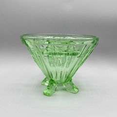 Sowerby Art Deco 1930 Green Glass Mercury Vase