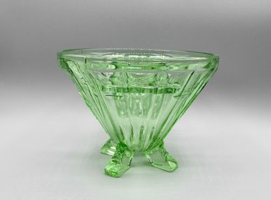 Sowerby Art Deco 1930 Green Glass Mercury Vase