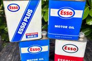 Vintage Esso Oil Cans - Set of Four