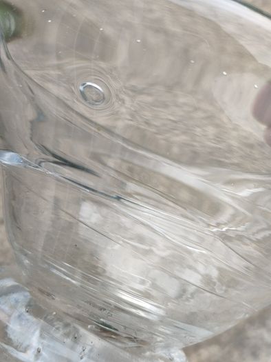 Hand blown glass swan