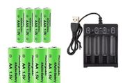 Rechargeable AAA / AA batteries with USB charger