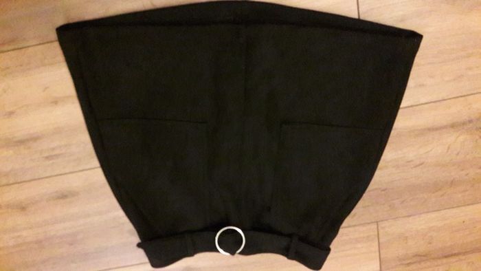 Bershka black suede skirt size UK small