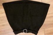 Bershka black suede skirt size UK small