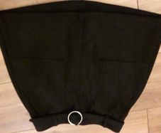 Bershka black suede skirt size UK small