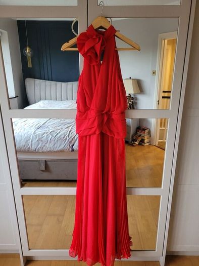 Karen Millen Red Maxi Occasion Dress