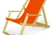 Deck chair with armrests