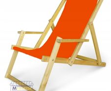 Deck chair with armrests