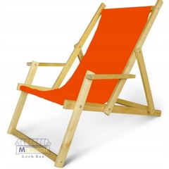 Deck chair with armrests