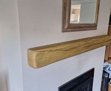 Wood Effect Mantel Beam