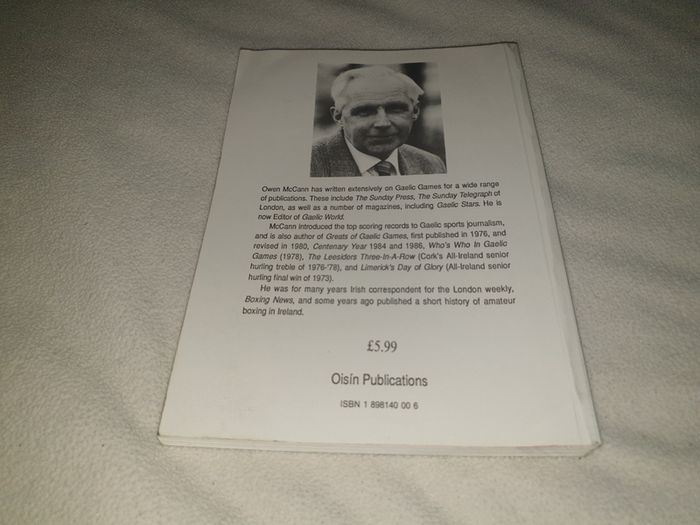 The Shell Book of the McCarthy Cup All ireland Senior Finals    Gaa book