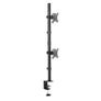 Brand-new premium Dual Vertical Monitor Desk Mount with Grommet 13" to 32" Image 8