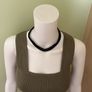 Black crochet choker necklace Image 2