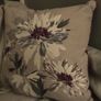 Grey and purple curtains from Next with matching cushion and canvas print Image 2