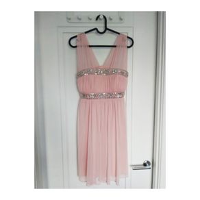 Dress in dusty pink colour Size M