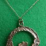 Vintage 9ct Gold 375 Claddagh Pendant on 19-Inch Chain Image 7
