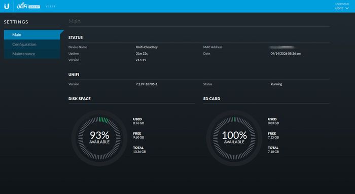 Ubiquiti UniFi Cloud Key Gen1 UC-CK Network Controller