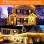 460 LEDs 17.5m/57Ft Icicle Outdoor Christmas Lights,Christmas Outdoor Lights Warm White with 8Modes Fairy Lights Plug in for Home/Window/Party (FREE POSTAGE) Image 2