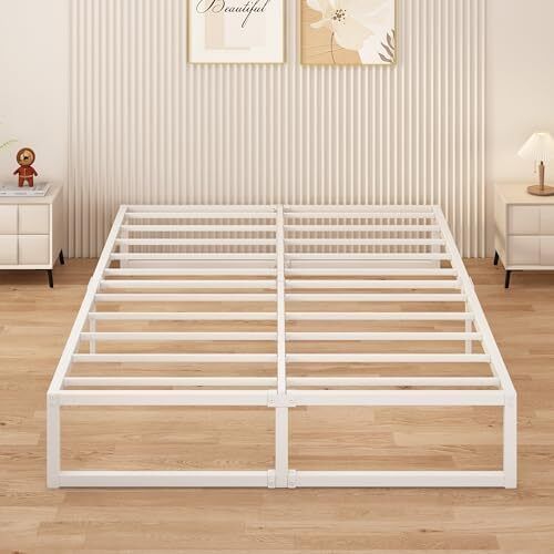 King Size Bed Frame 150x200 cm Metal Platform Bed King, Noise Free