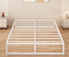 King Size Bed Frame 150x200 cm Metal Platform Bed King, Noise Free