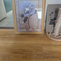 Gold frame flower picture lovely piece